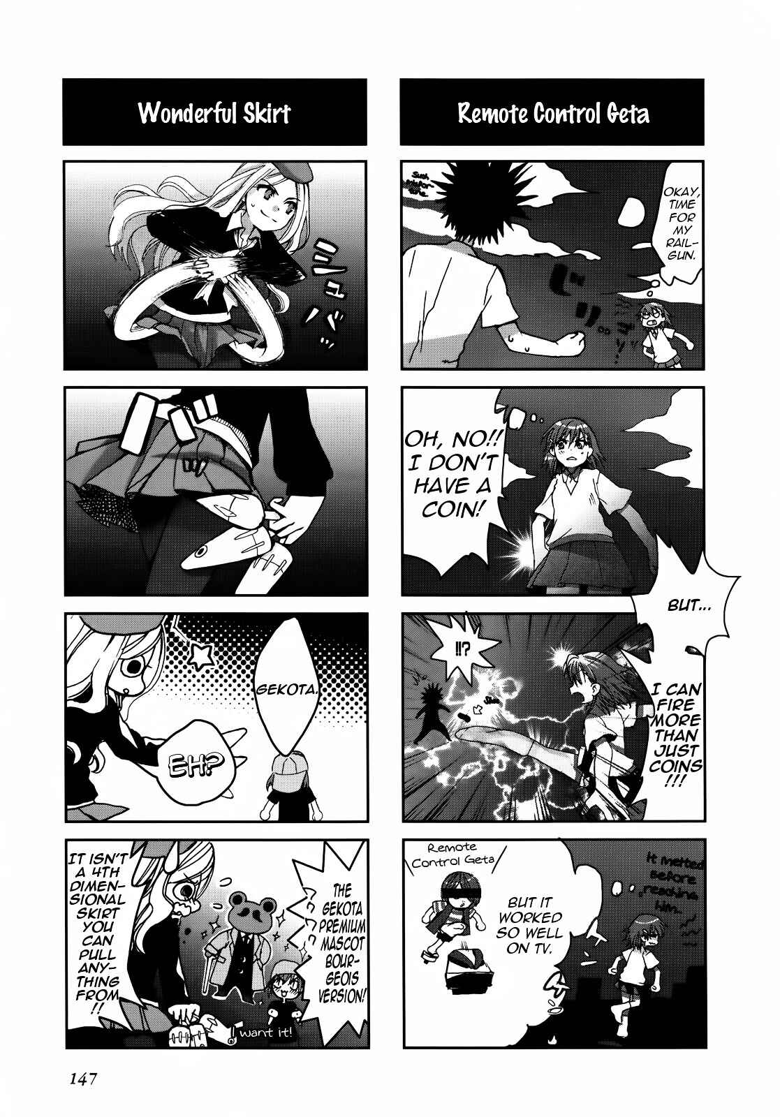 Page 5 Chapter 23 4-koma Koushiki Anthology - Toaru Kagaku no Railgun x Toaru Majutsu no Index