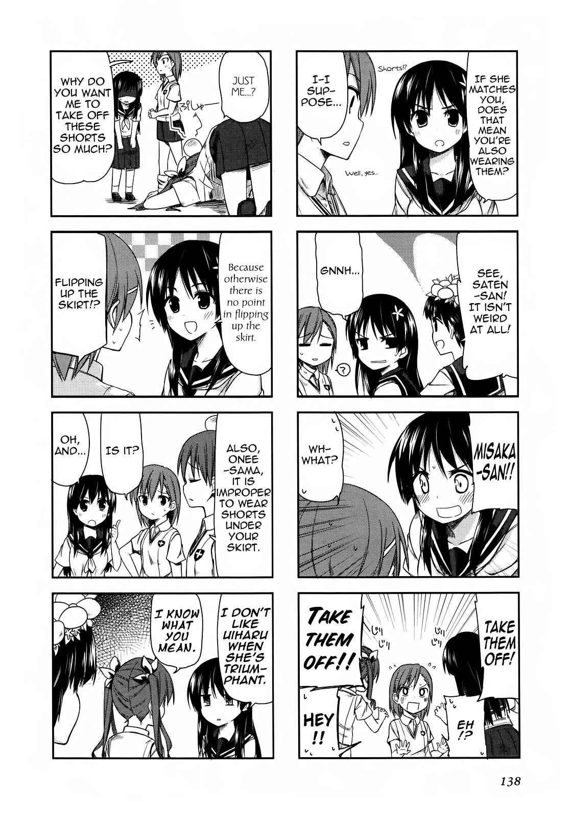 Page 4 Chapter 24 4-koma Koushiki Anthology - Toaru Kagaku no Railgun x Toaru Majutsu no Index