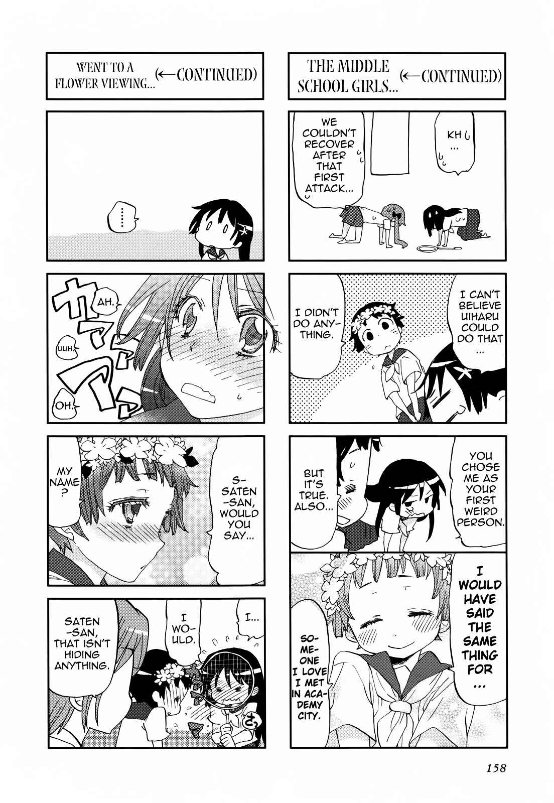 Page 6 Chapter 19 4-koma Koushiki Anthology - Toaru Kagaku no Railgun x Toaru Majutsu no Index