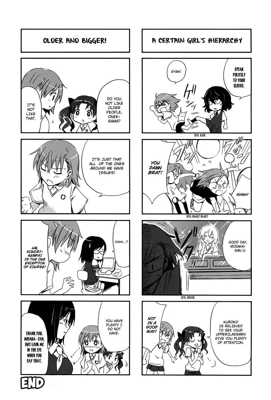 Page 10 Chapter 11 4-koma Koushiki Anthology - Toaru Kagaku no Railgun x Toaru Majutsu no Index