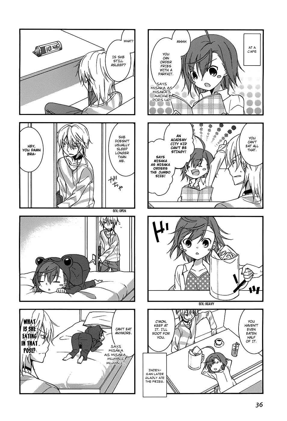 Page 5 Chapter 5 4-koma Koushiki Anthology - Toaru Kagaku no Railgun x Toaru Majutsu no Index