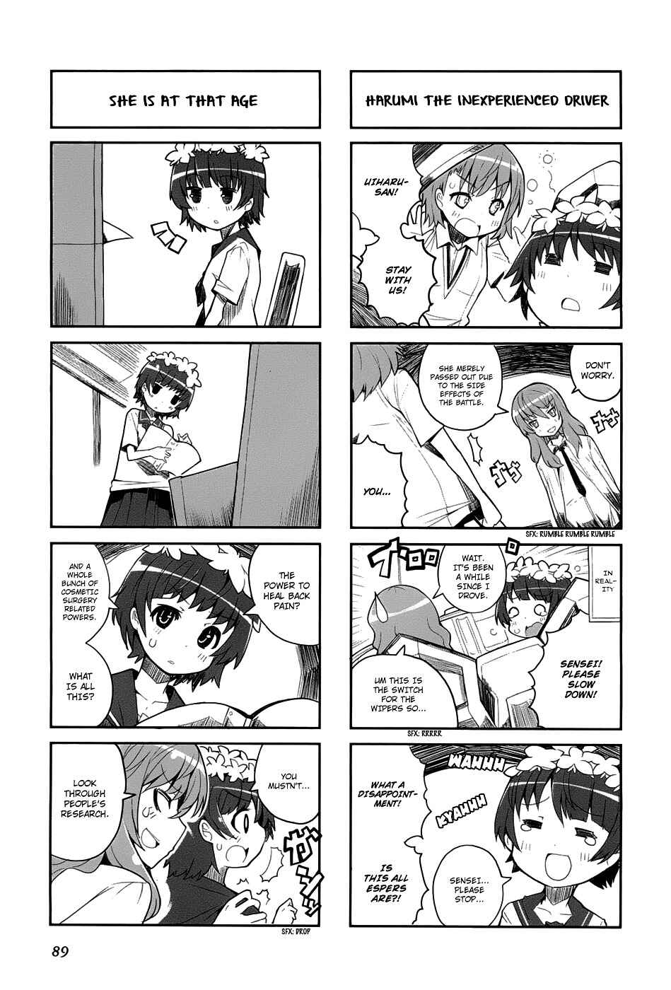 Page 8 Chapter 12 4-koma Koushiki Anthology - Toaru Kagaku no Railgun x Toaru Majutsu no Index
