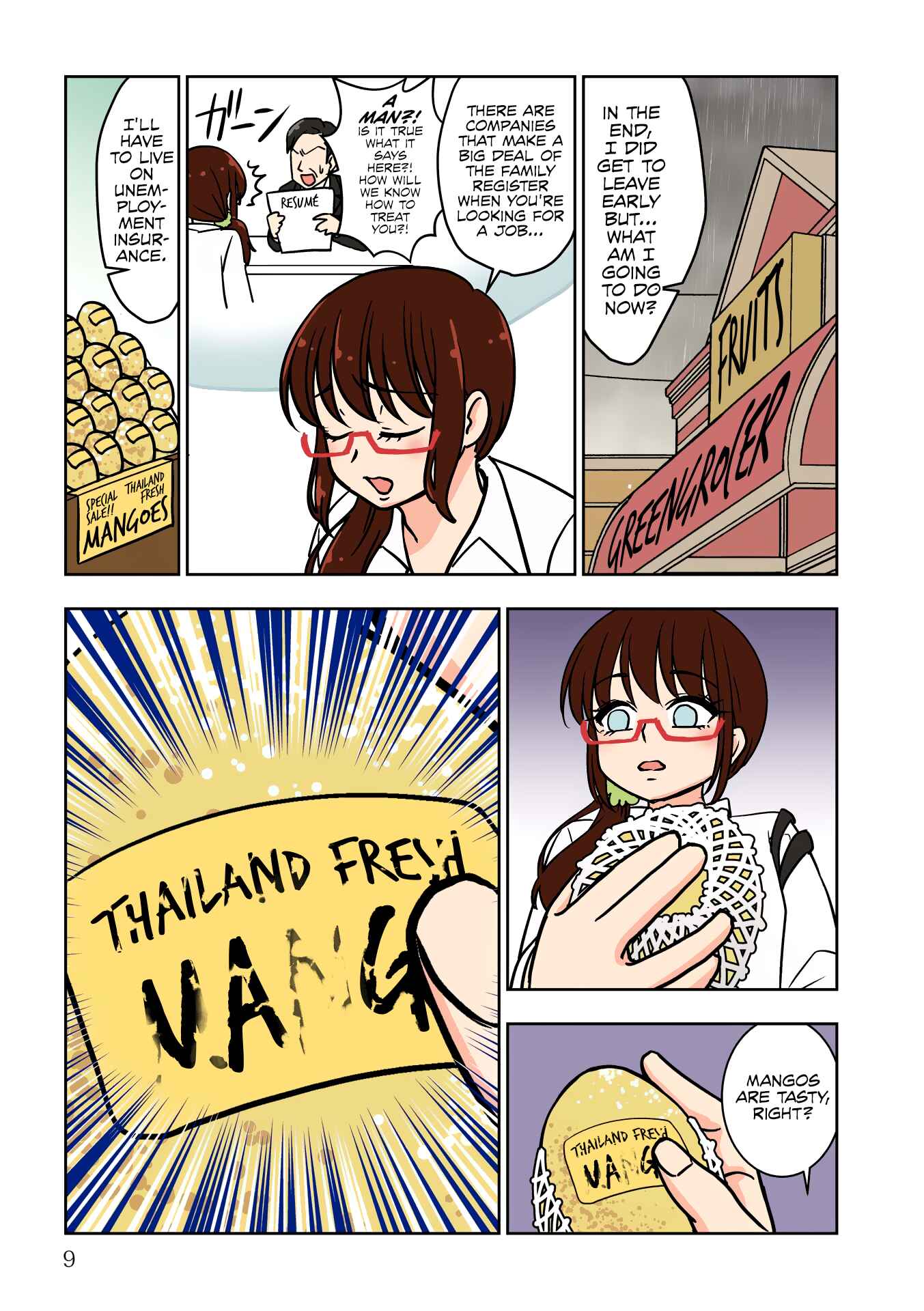 Page 9 Chapter 0 Sayonara Chinchin Welcome Manman (OL ni Naritakute Seibetsu Tekigo Shujutsu shimashita)