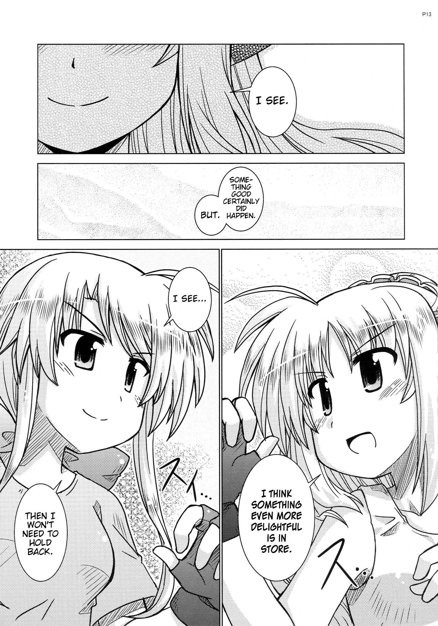 Page 12 Chapter Unknown_2ae1 Mahou Shoujo Lyrical Nanoha - Taisetsu na Omoi (Doujinshi)