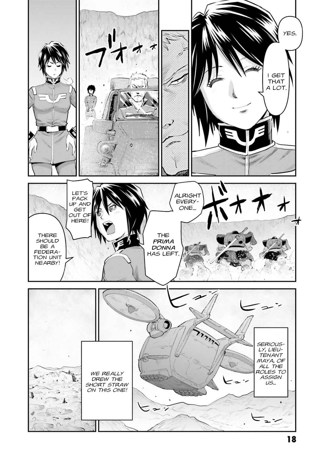 Page 18 Chapter 11 Mobile Suit Gundam Ground Zero - Rise from the Ashes