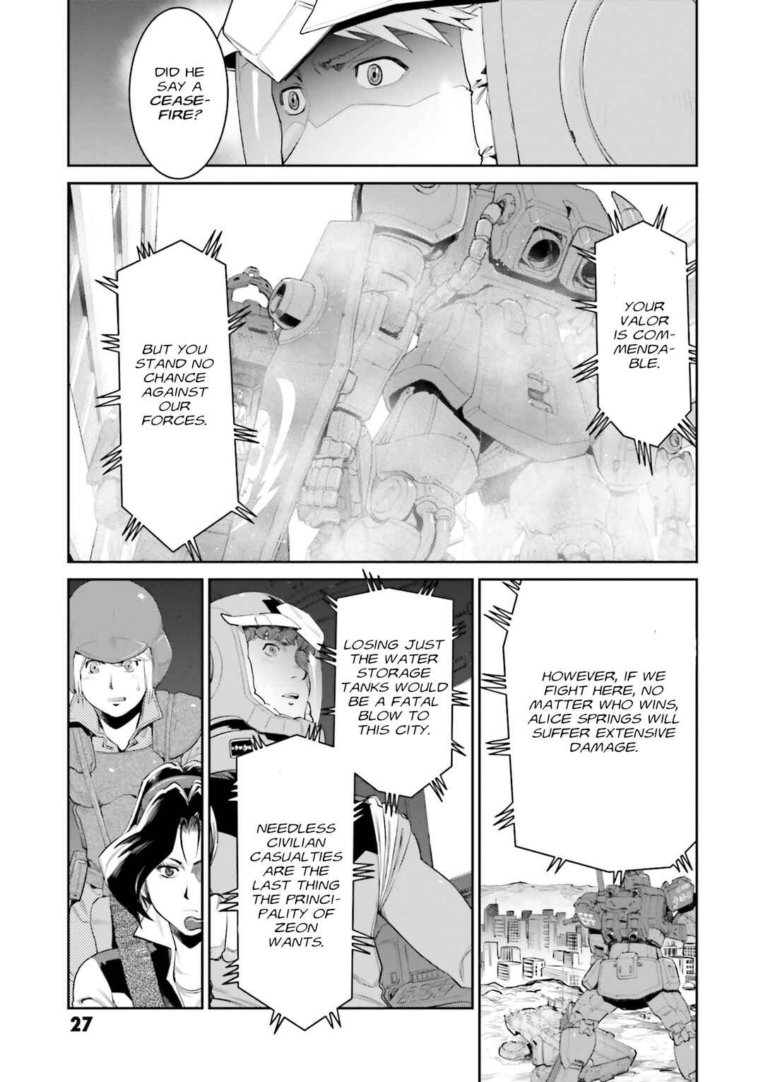 Page 27 Chapter 5 Mobile Suit Gundam Ground Zero - Rise from the Ashes