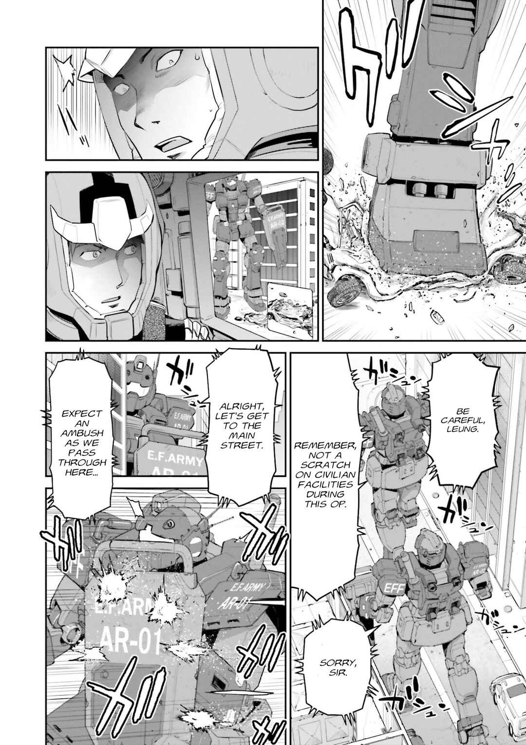 Page 8 Chapter 5 Mobile Suit Gundam Ground Zero - Rise from the Ashes