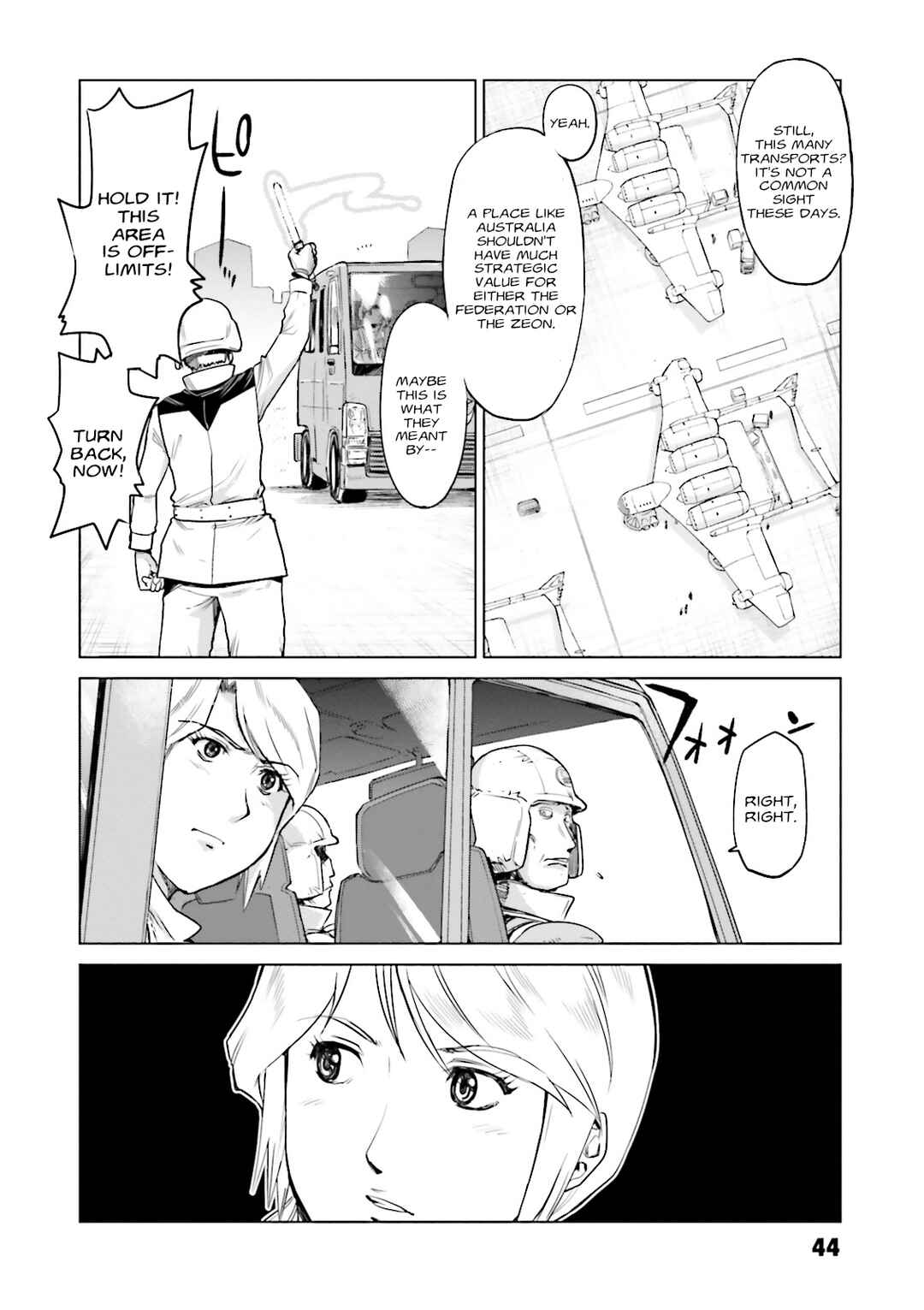 Page 45 Chapter 0 Mobile Suit Gundam Ground Zero - Rise from the Ashes