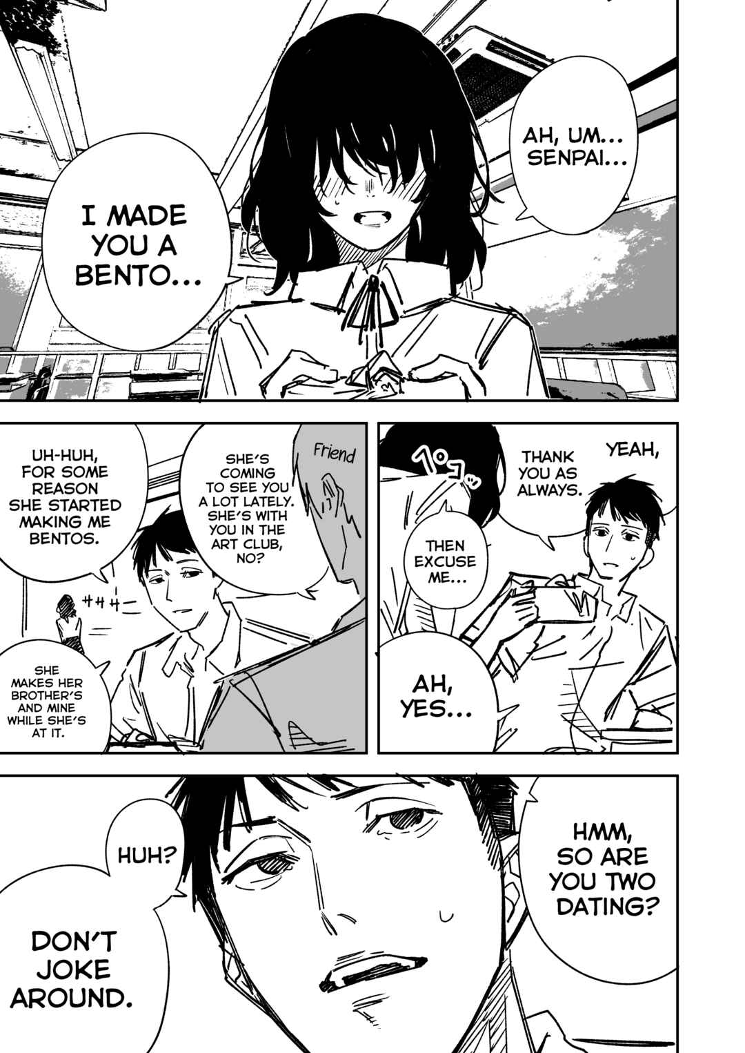 Page 1 Chapter Unknown_5fa4 Jimi na Kouhai-chan ga Ganbaru Hanashi