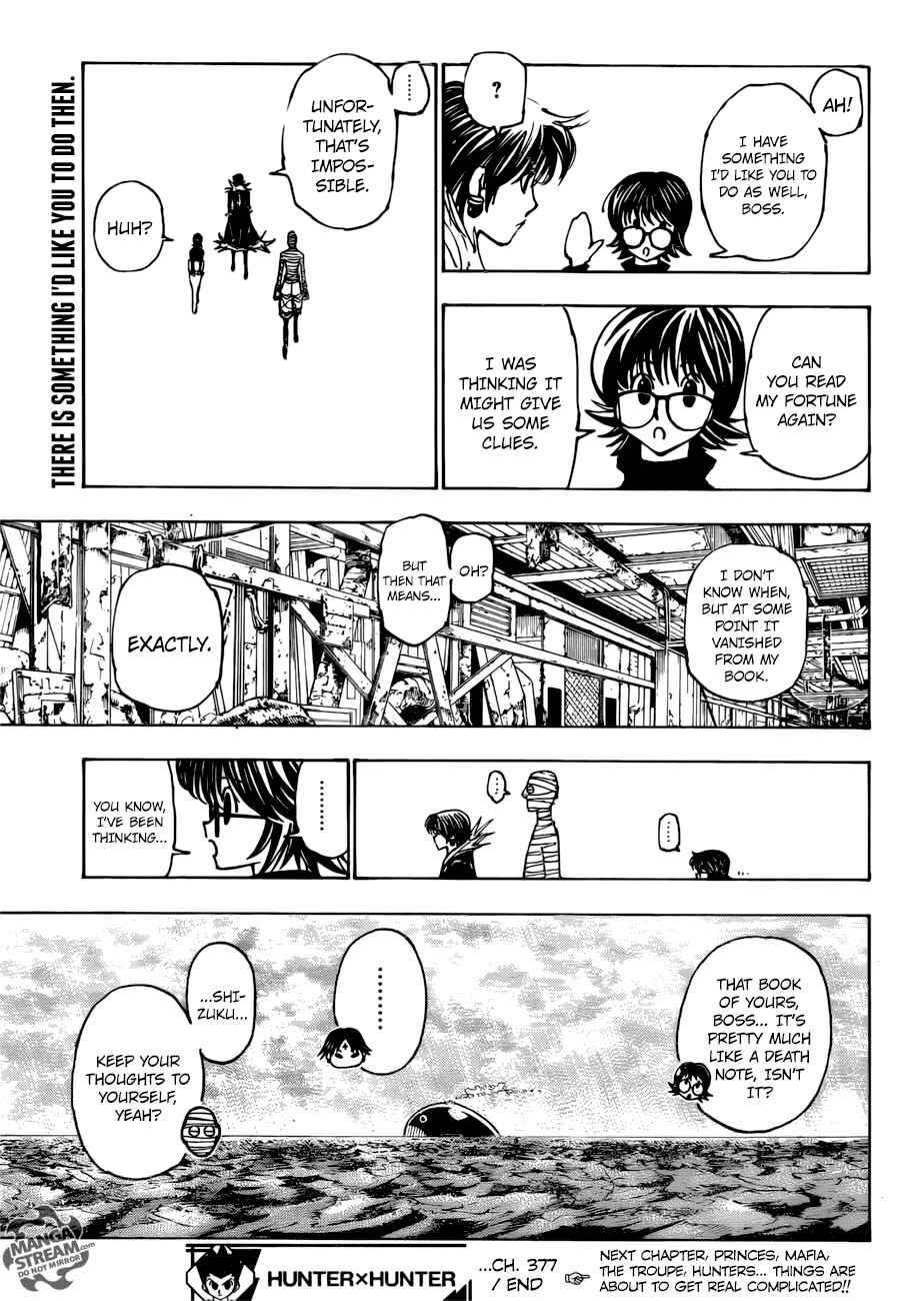 Page 19 Chapter 377 HUNTER x HUNTER