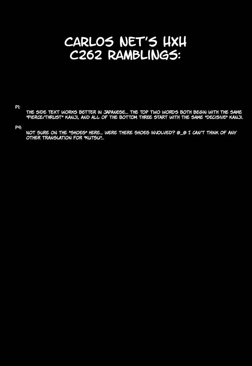 Page 21 Chapter 262 HUNTER x HUNTER