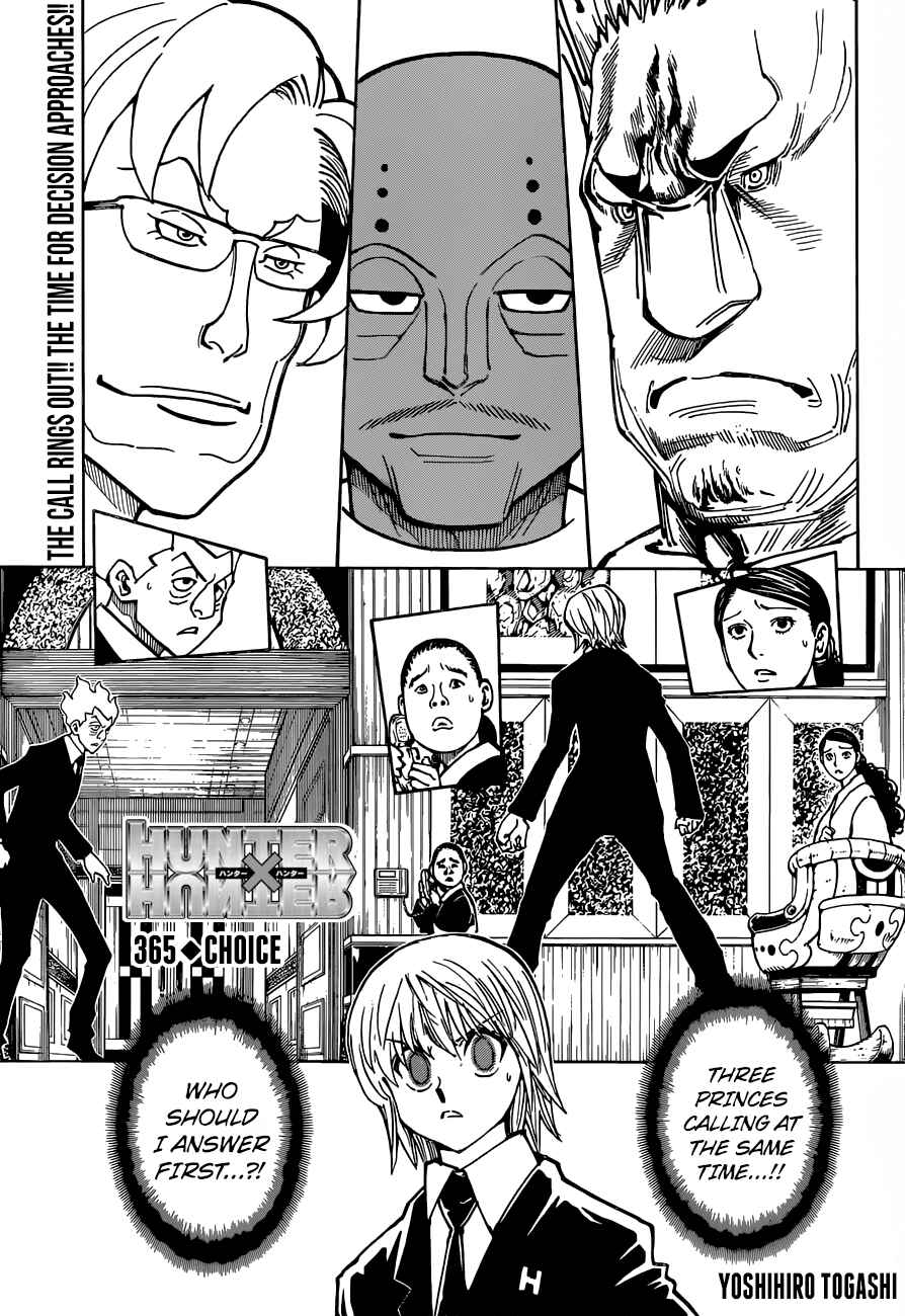 Page 1 Chapter 365 HUNTER x HUNTER