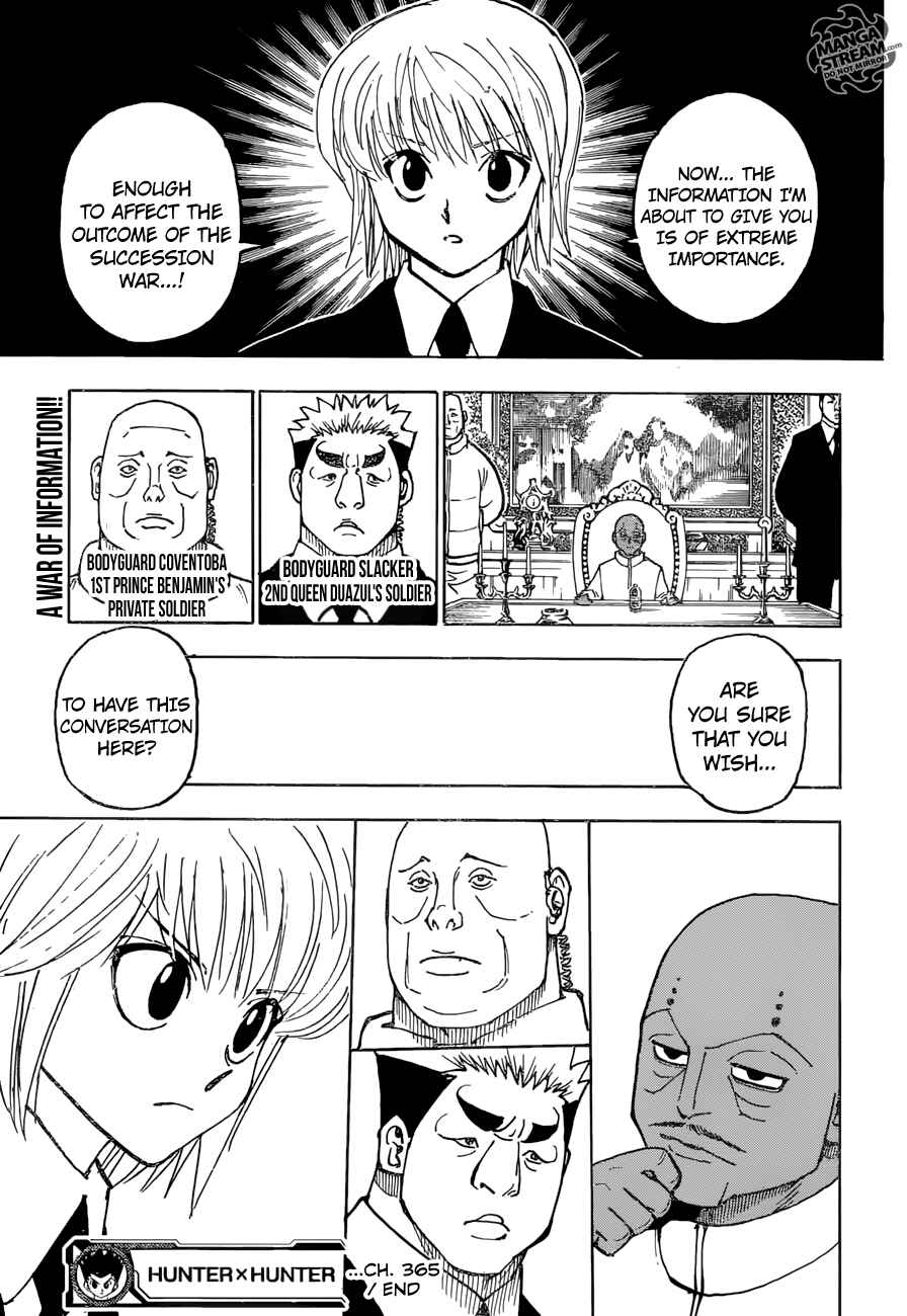 Page 22 Chapter 365 HUNTER x HUNTER