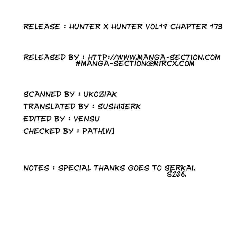 Page 17 Chapter 173 HUNTER x HUNTER