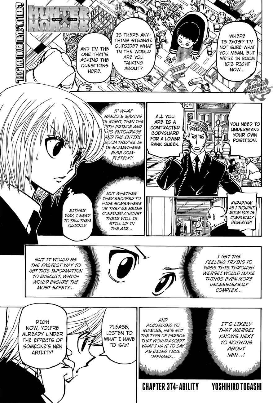 Page 1 Chapter 374 HUNTER x HUNTER