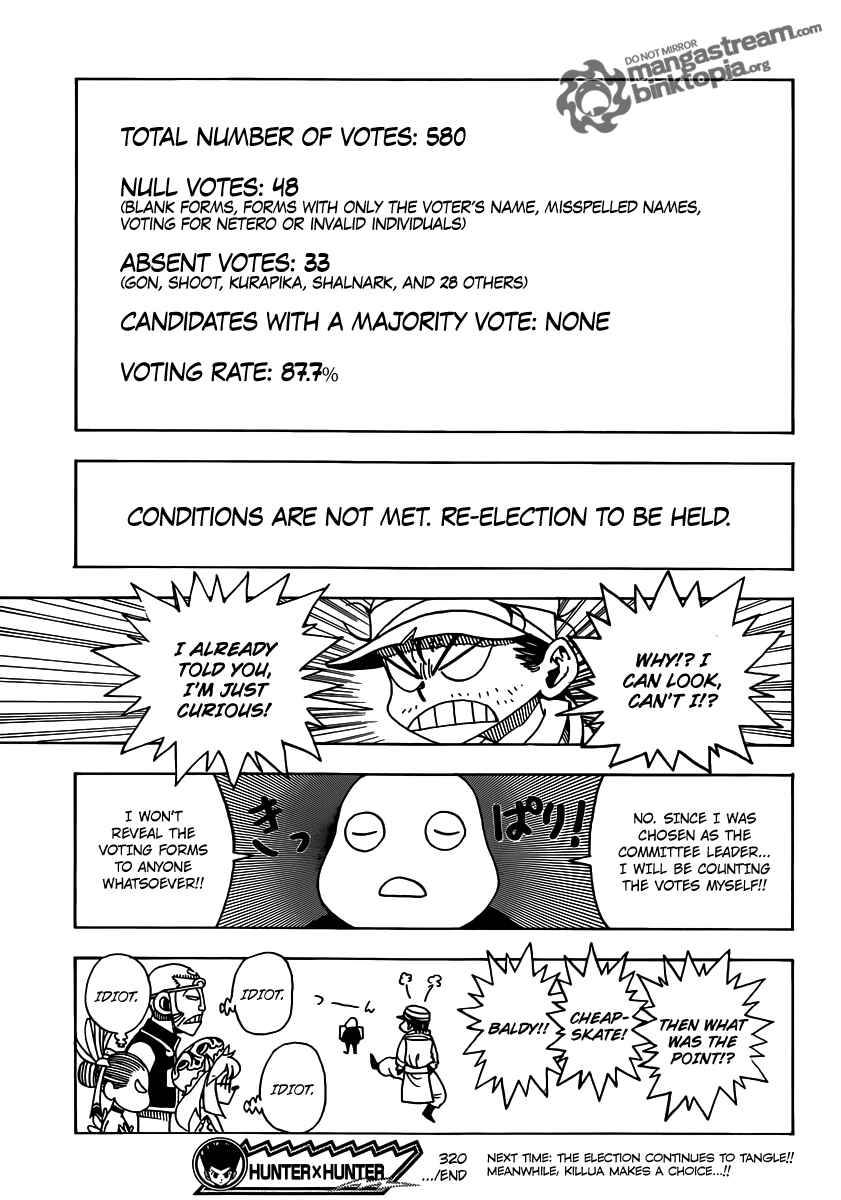 Page 16 Chapter 320 HUNTER x HUNTER