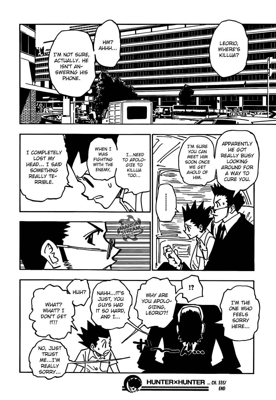 Page 18 Chapter 335 HUNTER x HUNTER
