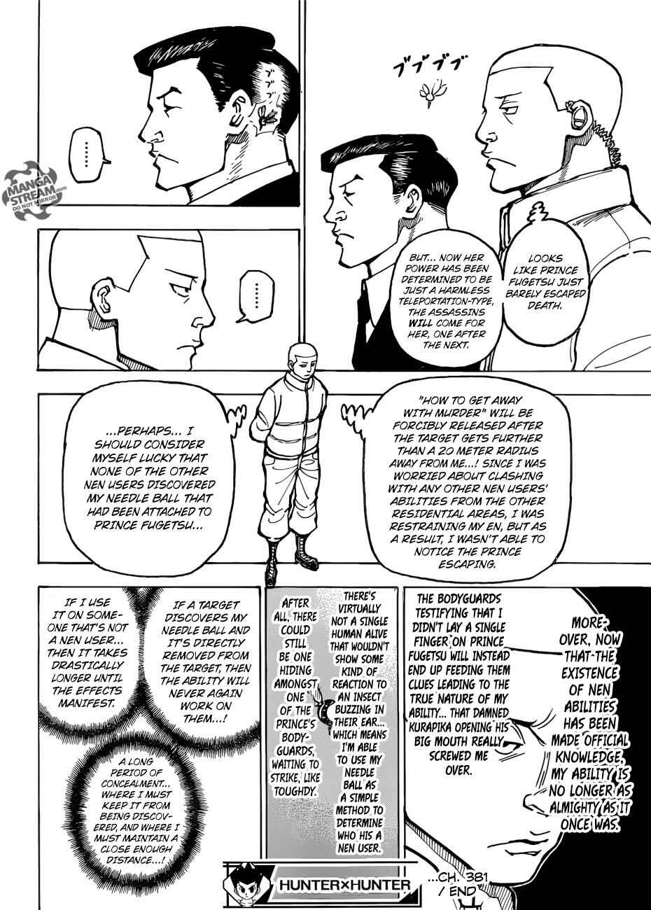Page 19 Chapter 381 HUNTER x HUNTER