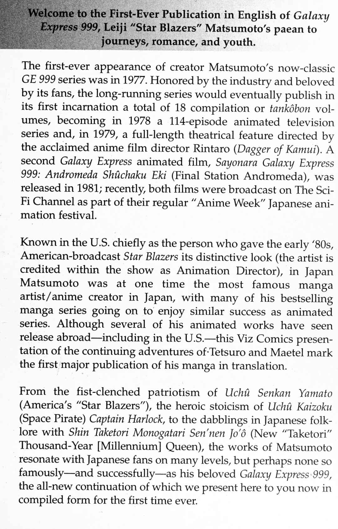 Page 9 Chapter 92 Galaxy Express 999