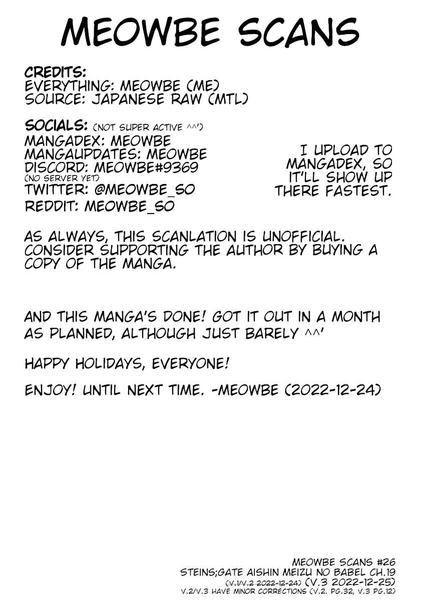Page 46 Chapter 19 Steins;Gate - Babel of the Grieved Maze