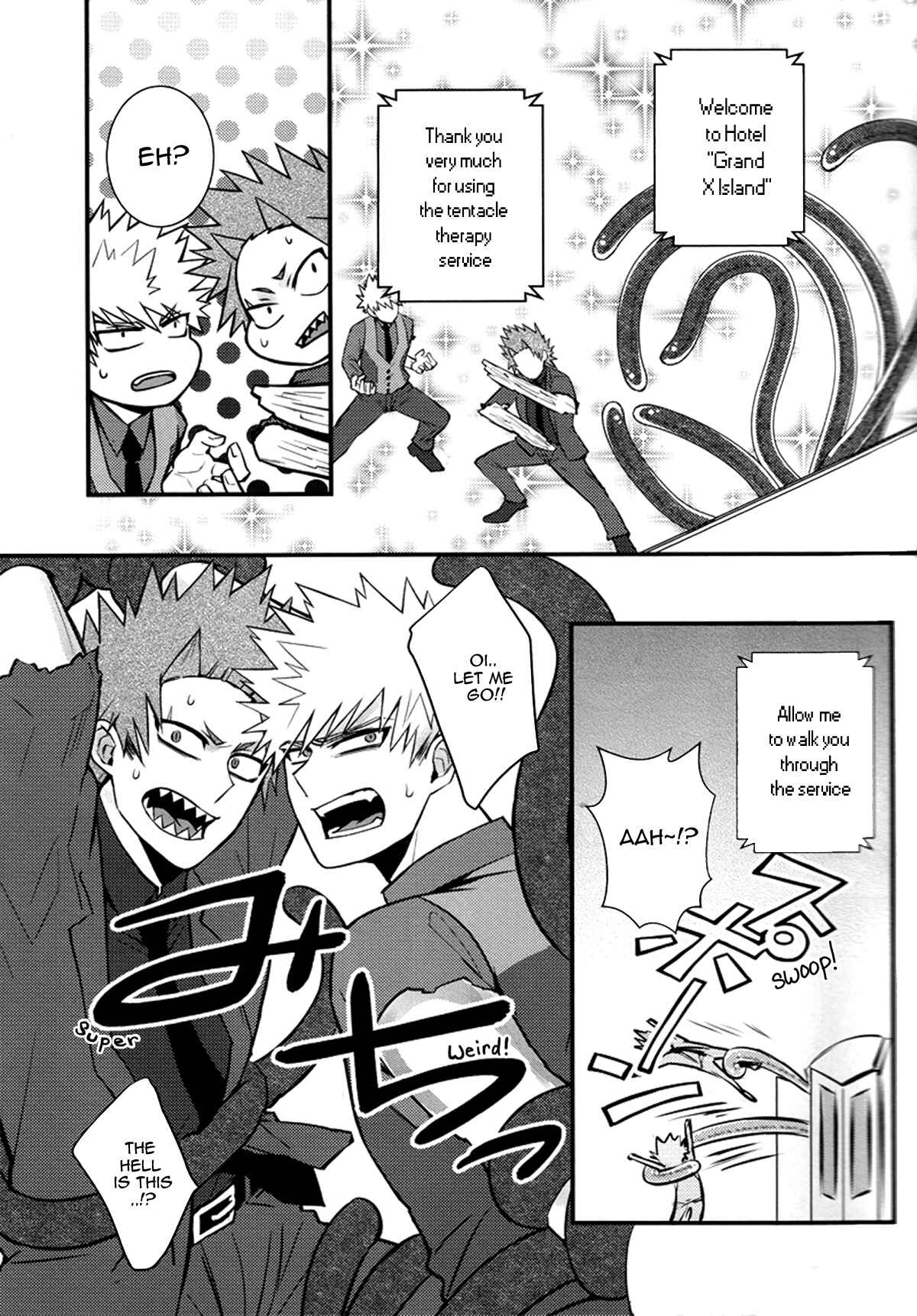 Page 7 Chapter Unknown_5013 Boku no Hero Academia - KiriBaku ga I island de Shokushu Therapy wo Ukeru Hon (Doujinshi)