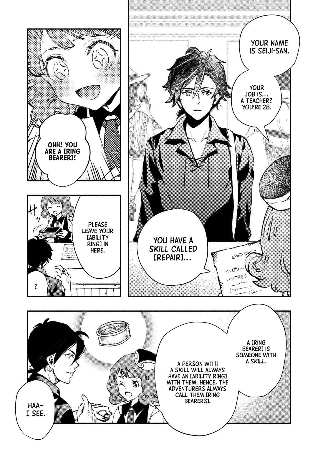 Page 12 Chapter 4 Class Shoukan ni Makikomareta Kyoushi, Hazure Sukiru de Kikai Shoujo wo Shuuri suru