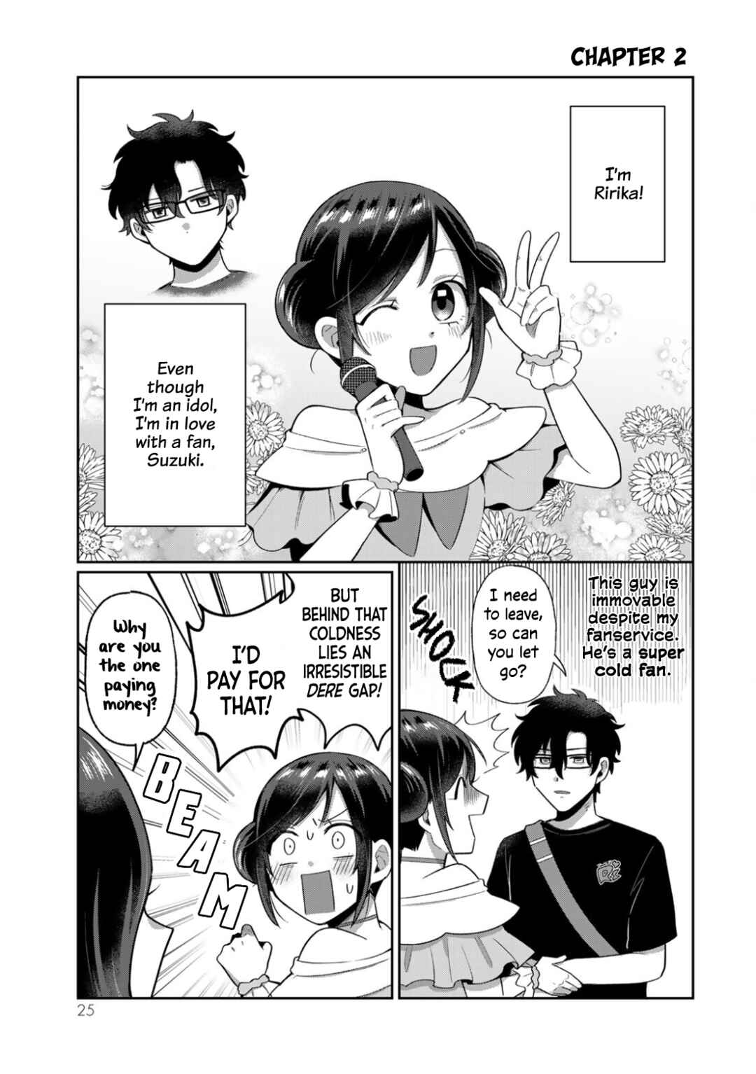 Page 1 Chapter 2 An Idol Whos Super in Love with Her Fan and a Fan Whos Cold to His Idol