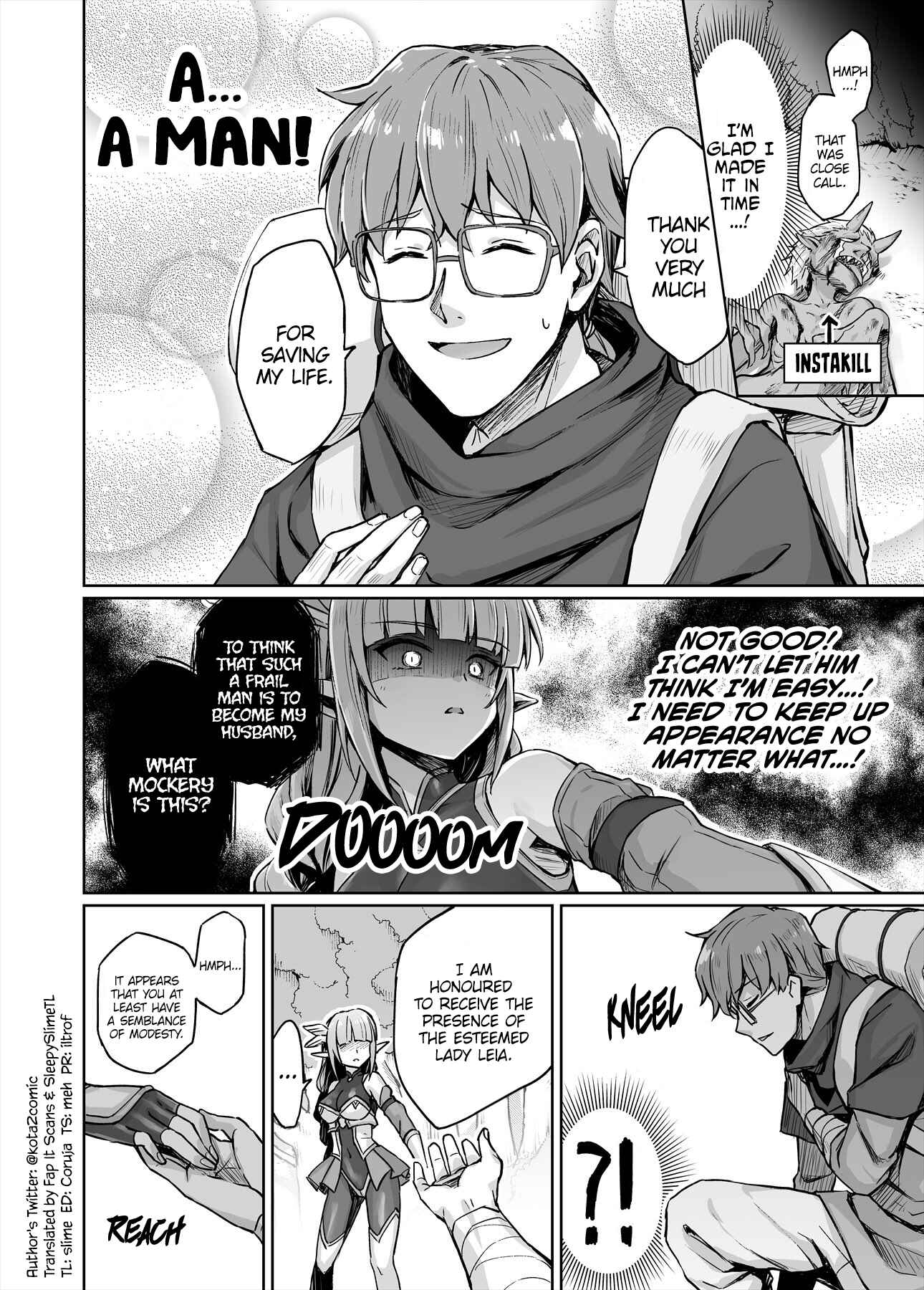 Page 2 Chapter 2 Soku Ochi Urenokori Onna Kishi Elf-san
