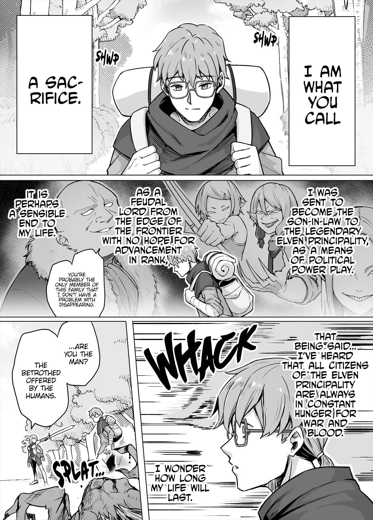 Page 1 Chapter 1 Soku Ochi Urenokori Onna Kishi Elf-san