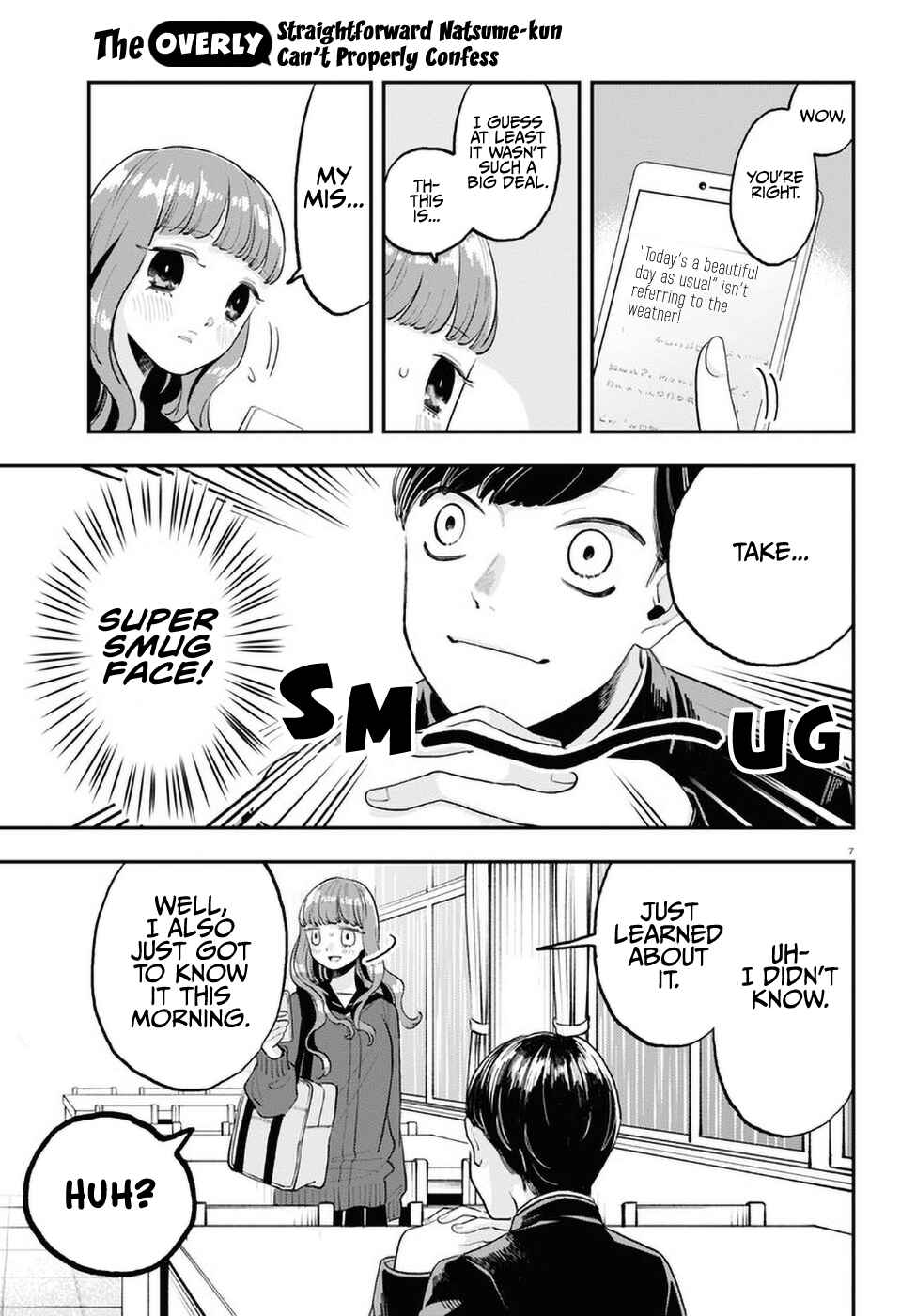 Page 7 Chapter 2 The Overly Straightforward Natsume-kun Cant Properly Confess