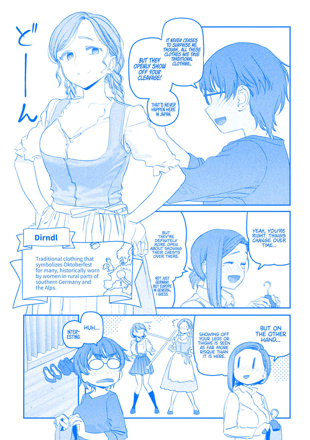 Page 4 Chapter 84 Getsuyoubi no Tawawa (Blue) (Fan Colored)