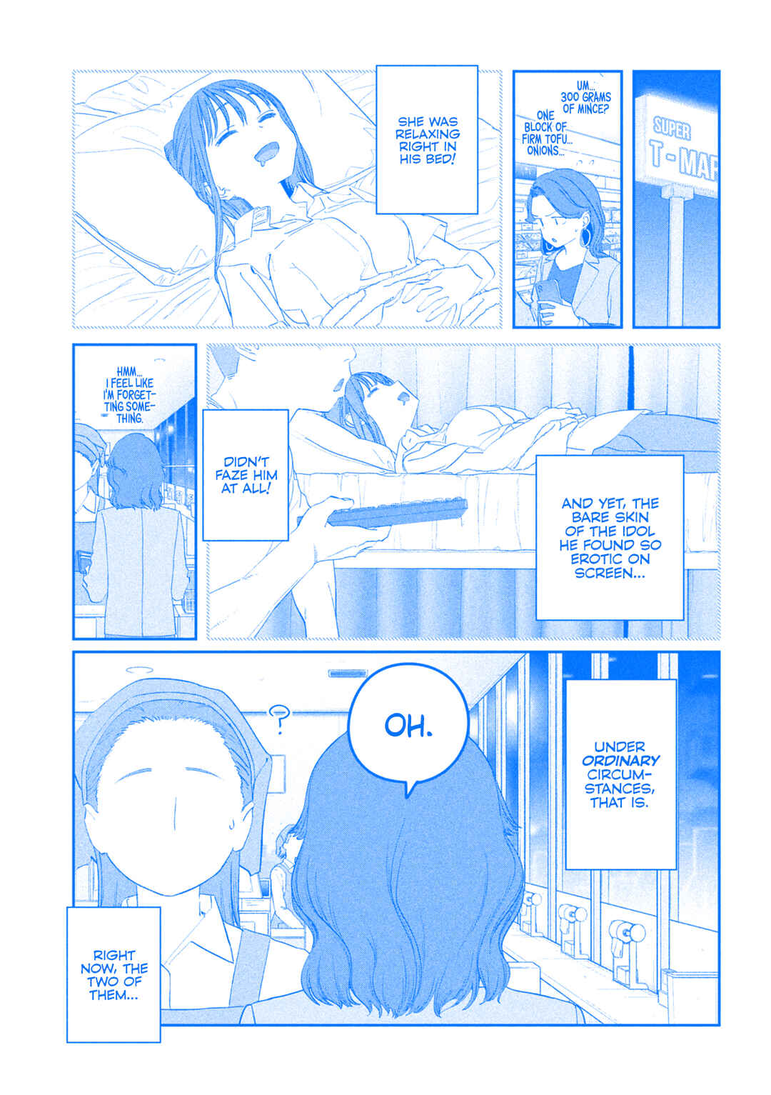 Page 14 Chapter 99 Getsuyoubi no Tawawa (Blue) (Fan Colored)
