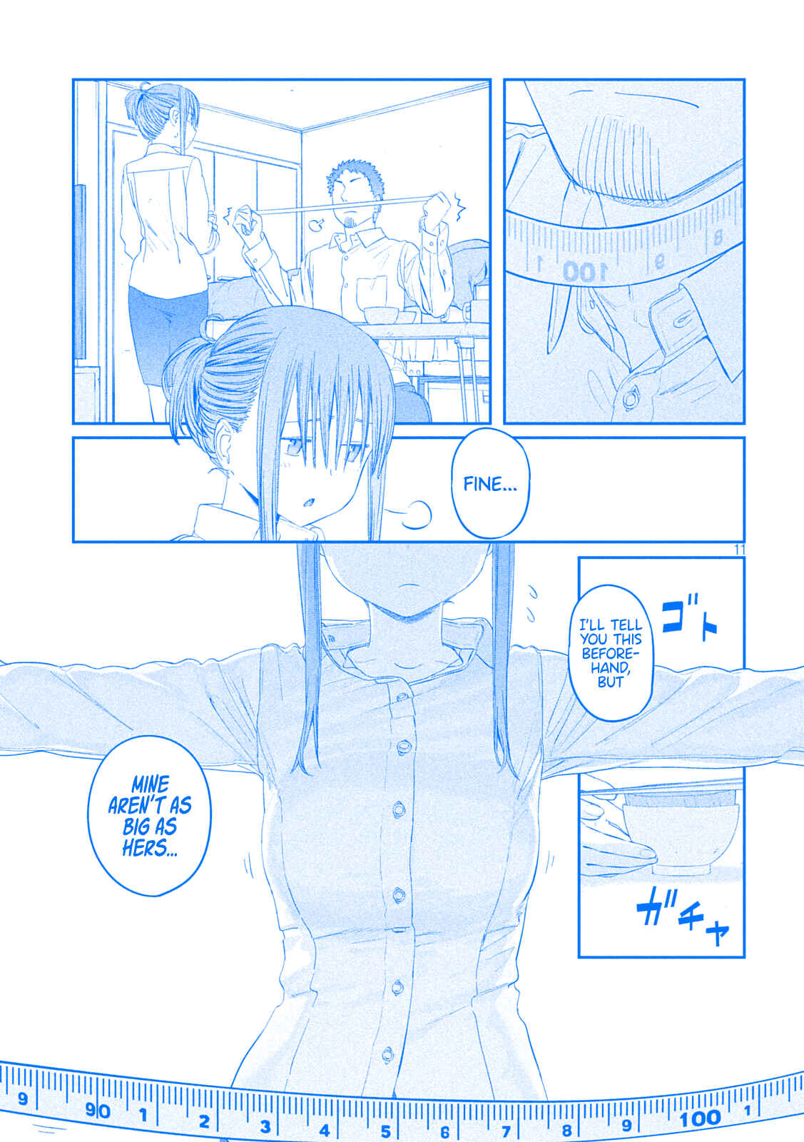 Page 11 Chapter 34 Getsuyoubi no Tawawa (Blue) (Fan Colored)