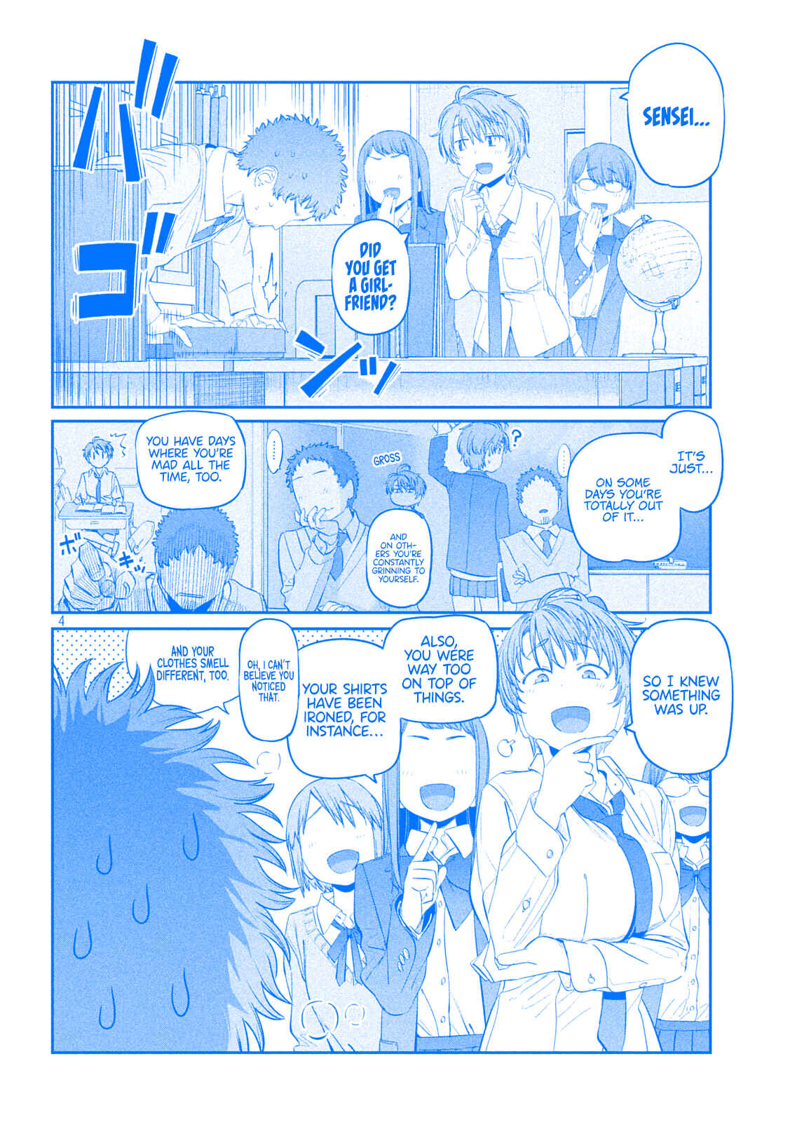 Page 4 Chapter 34 Getsuyoubi no Tawawa (Blue) (Fan Colored)