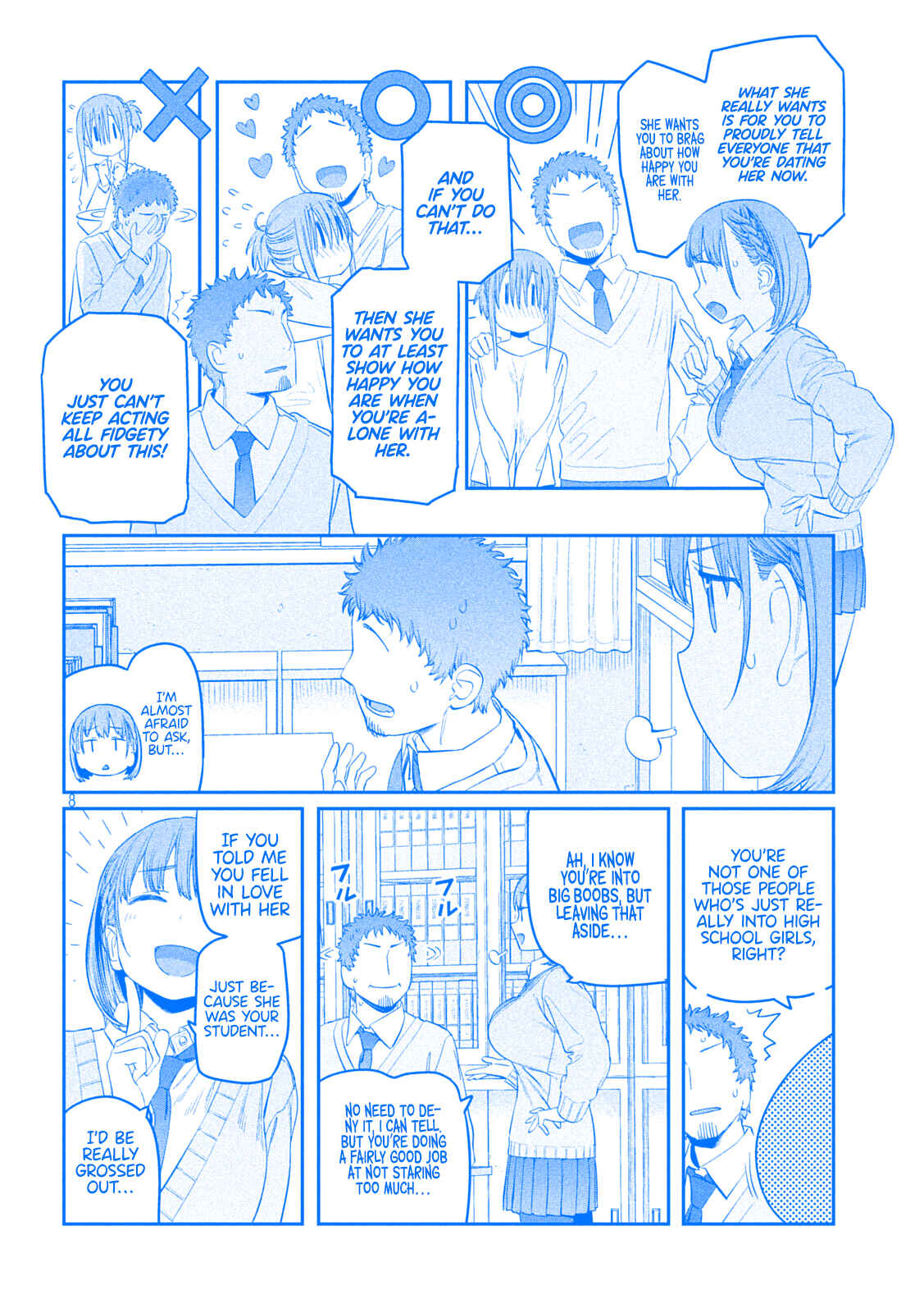 Page 8 Chapter 34 Getsuyoubi no Tawawa (Blue) (Fan Colored)