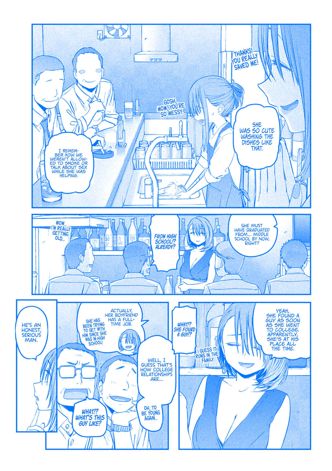 Page 3 Chapter 43 Getsuyoubi no Tawawa (Blue) (Fan Colored)