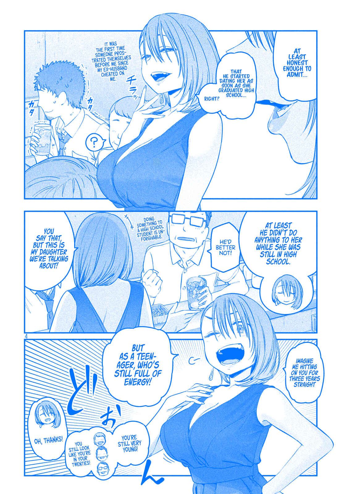 Page 4 Chapter 43 Getsuyoubi no Tawawa (Blue) (Fan Colored)