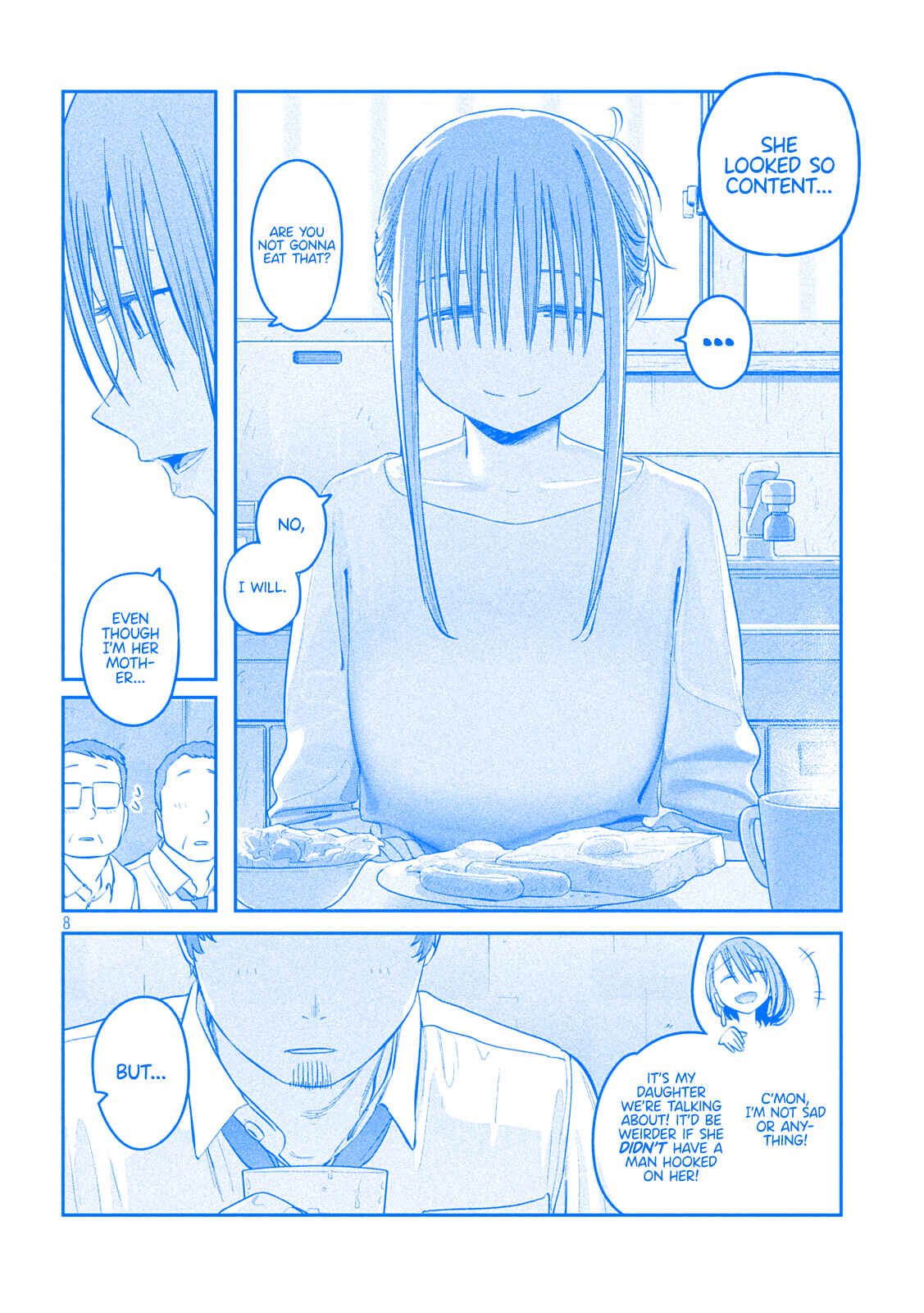 Page 8 Chapter 43 Getsuyoubi no Tawawa (Blue) (Fan Colored)