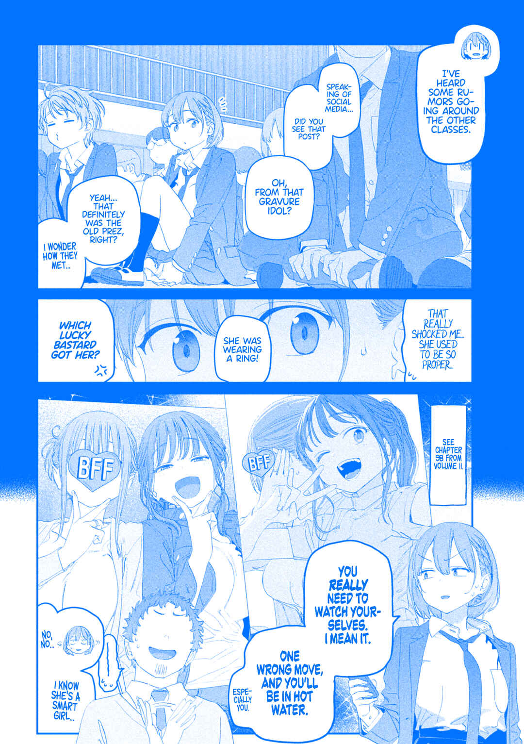 Page 3 Chapter 106 Getsuyoubi no Tawawa (Blue) (Fan Colored)