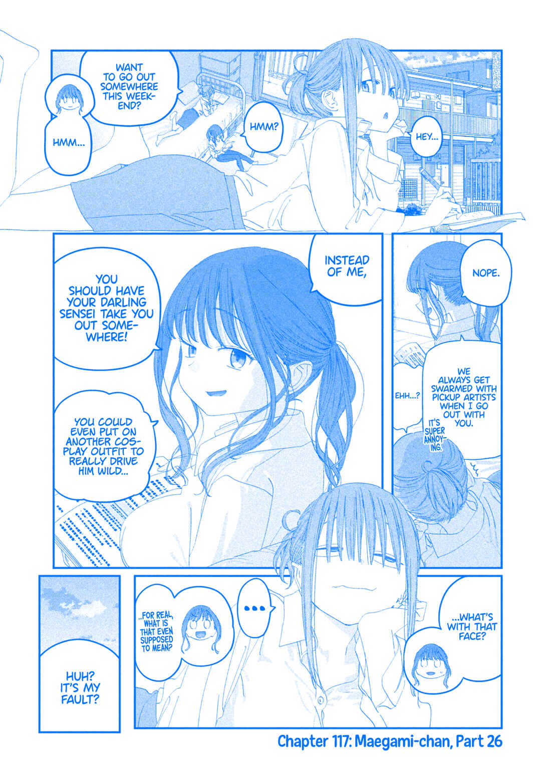 Page 2 Chapter 117 Getsuyoubi no Tawawa (Blue) (Fan Colored)