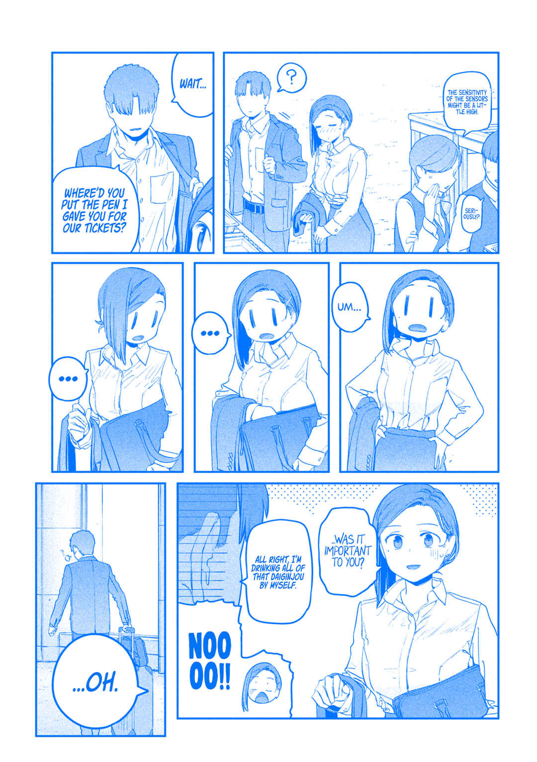 Page 8 Chapter 75 Getsuyoubi no Tawawa (Blue) (Fan Colored)