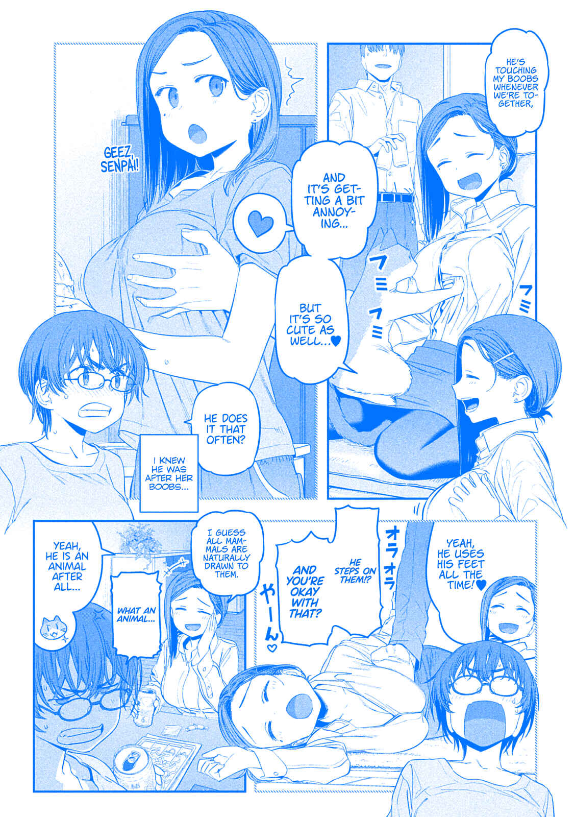 Page 4 Chapter 35 Getsuyoubi no Tawawa (Blue) (Fan Colored)