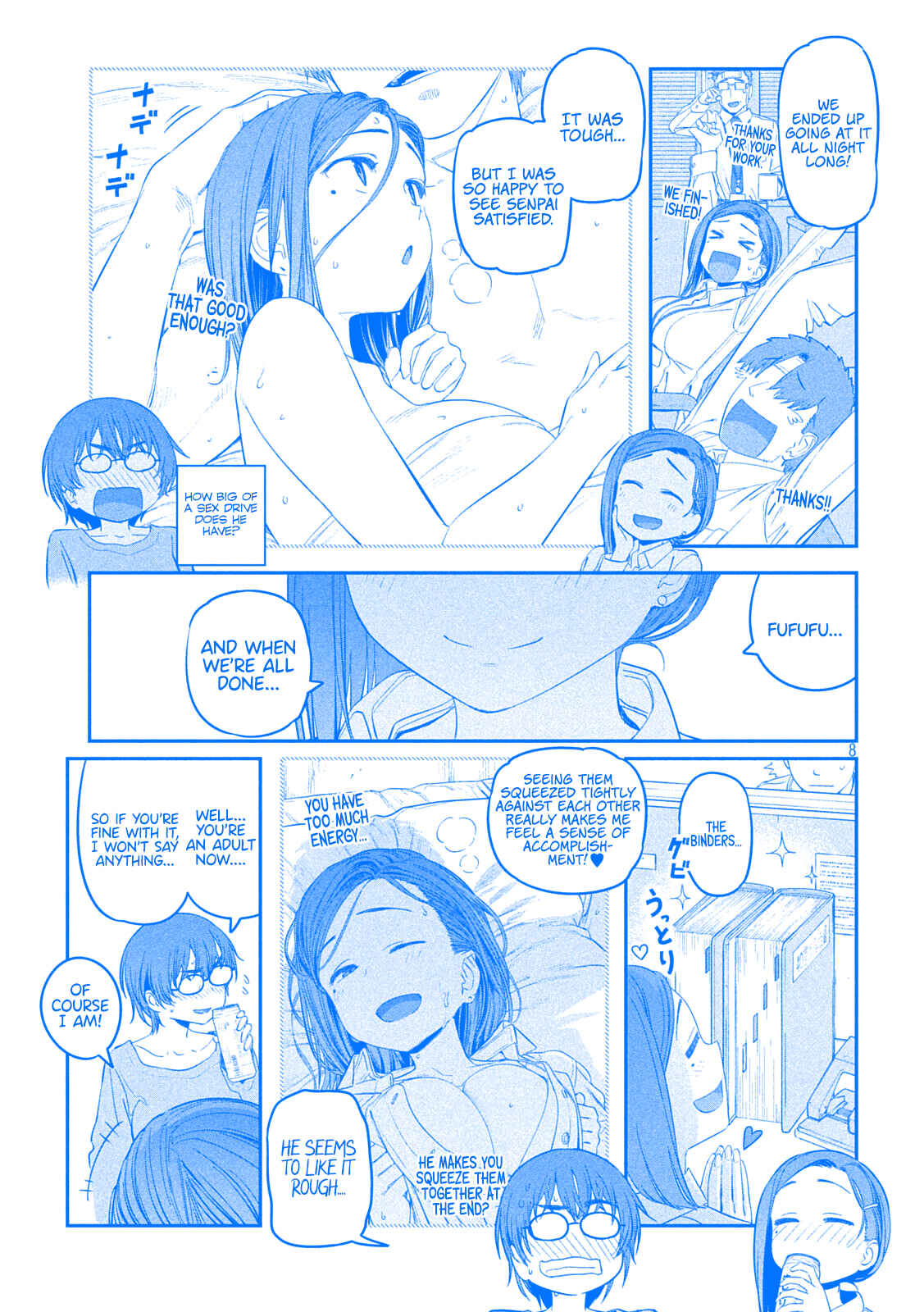 Page 8 Chapter 35 Getsuyoubi no Tawawa (Blue) (Fan Colored)