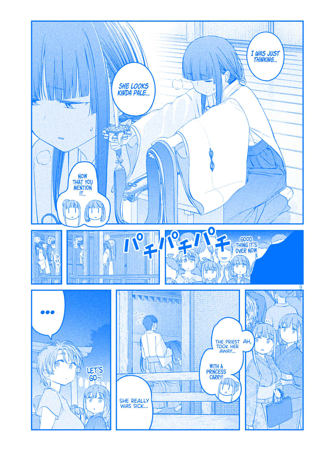 Page 9 Chapter 47 Getsuyoubi no Tawawa (Blue) (Fan Colored)