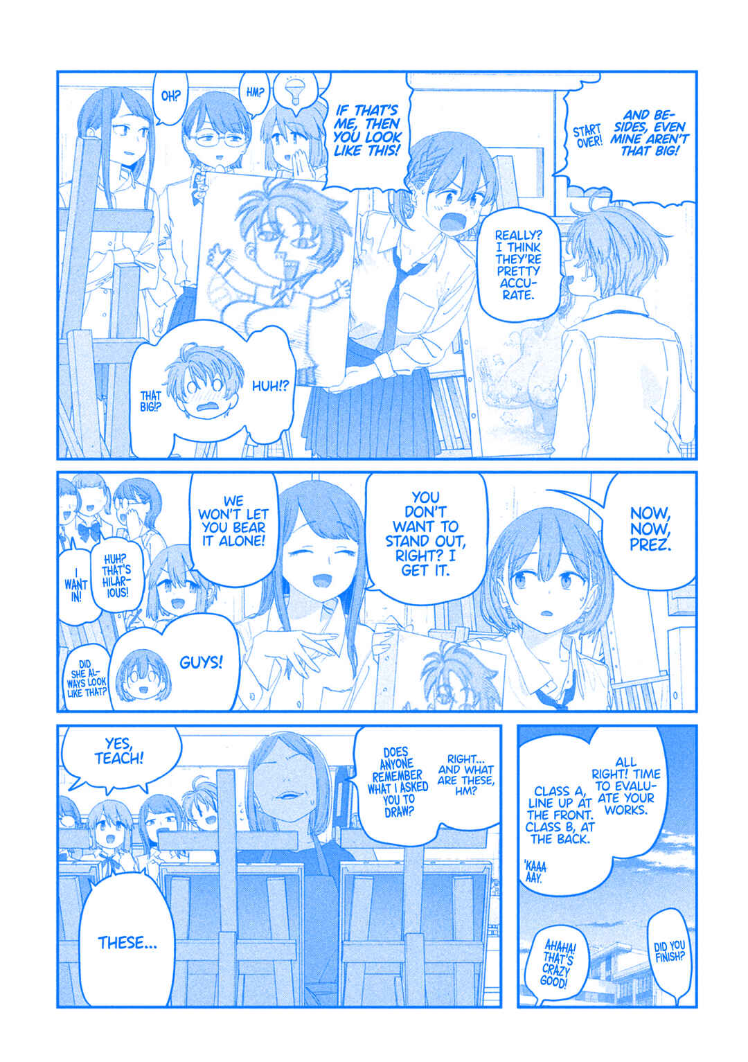 Page 12 Chapter 115 Getsuyoubi no Tawawa (Blue) (Fan Colored)