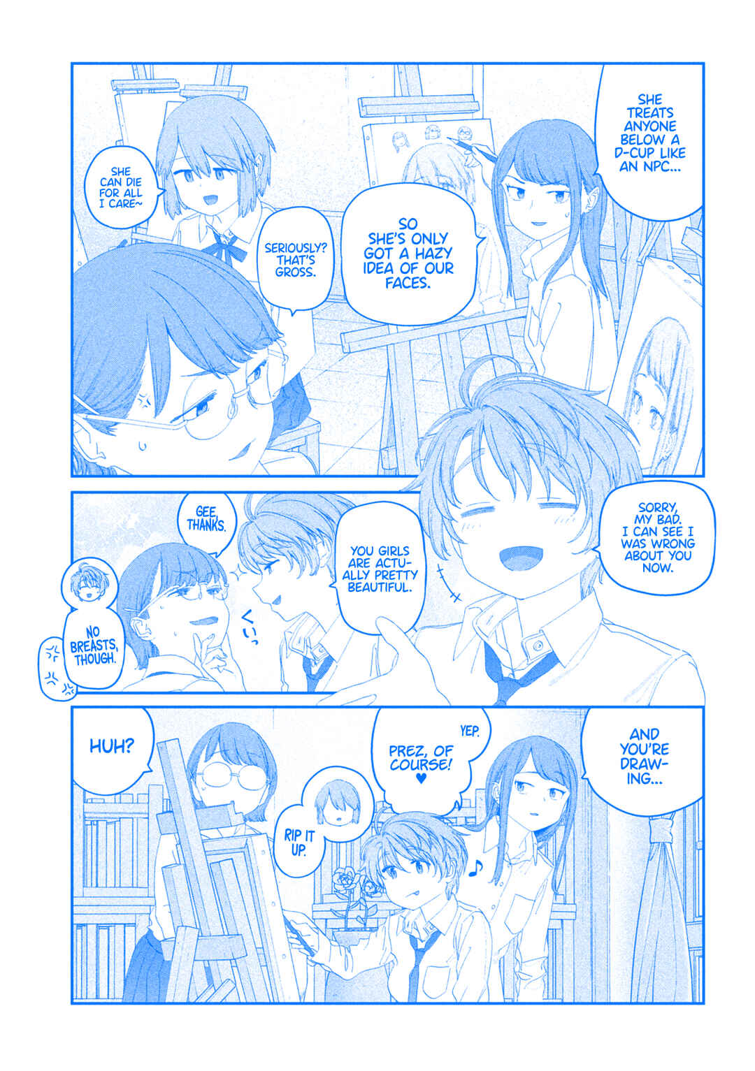 Page 4 Chapter 115 Getsuyoubi no Tawawa (Blue) (Fan Colored)