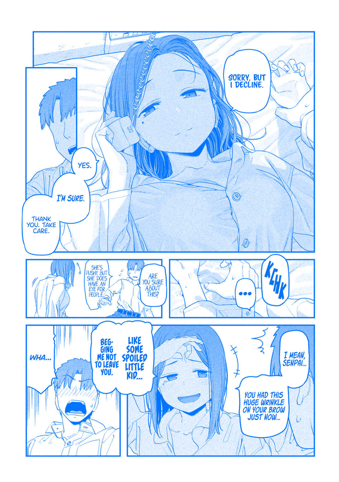 Page 13 Chapter 74 Getsuyoubi no Tawawa (Blue) (Fan Colored)