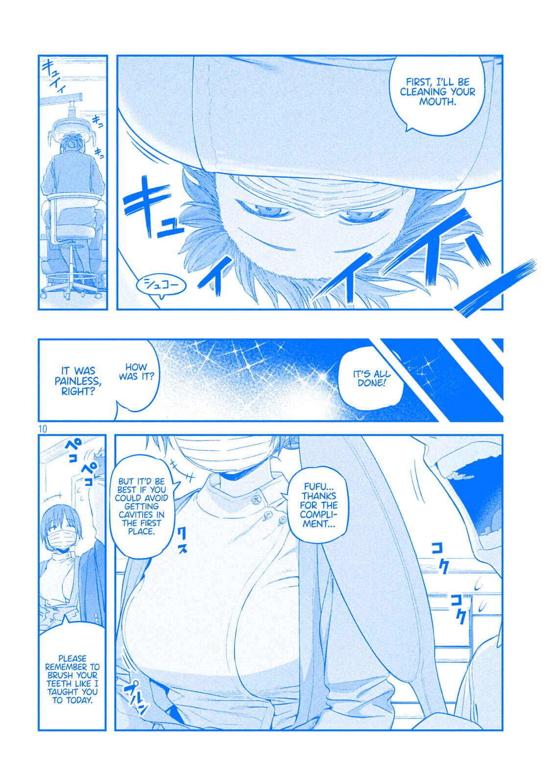 Page 10 Chapter 39 Getsuyoubi no Tawawa (Blue) (Fan Colored)