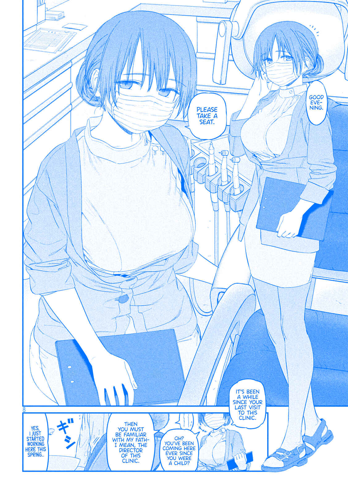 Page 8 Chapter 39 Getsuyoubi no Tawawa (Blue) (Fan Colored)