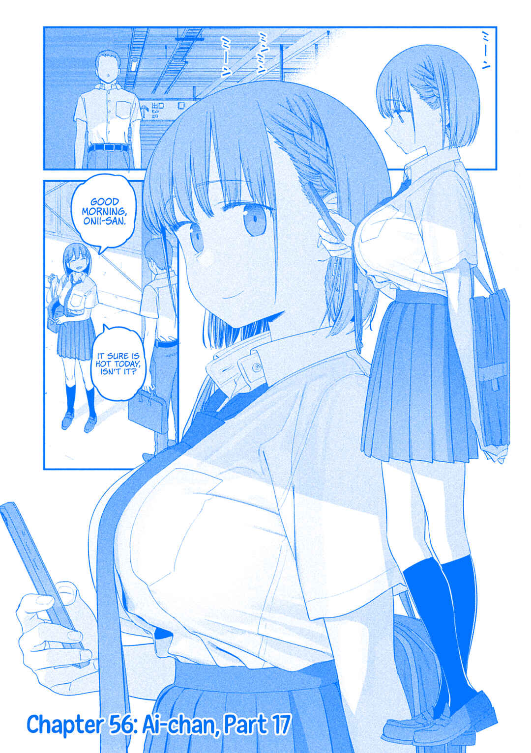 Page 1 Chapter 56 Getsuyoubi no Tawawa (Blue) (Fan Colored)